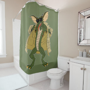Gremlins Stripe Trenchcoat-Flash Duschvorhang