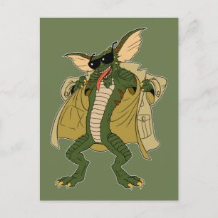 Gremlins   Stripe Trenchcoat-Flash Postkarte