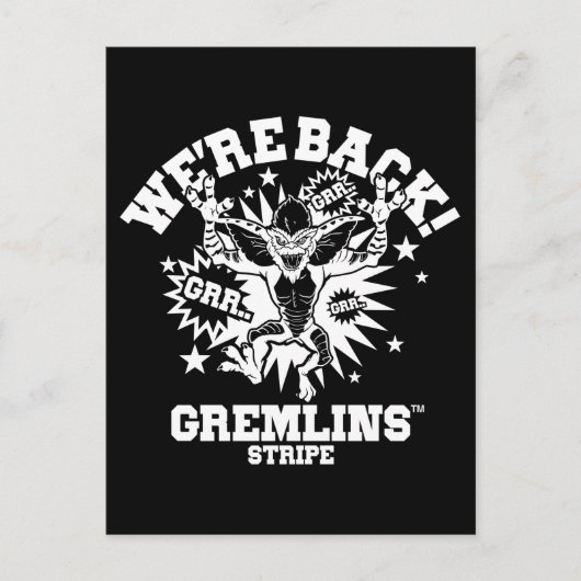 Gremlins | Stripe We're Back Postkarte (Vorderseite)