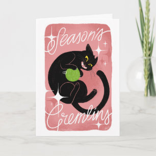 Gremlins-Urlaubskarte der Saison Feiertagskarte