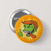 Gremmie Knopf - Orange Button (Vorne & Hinten)
