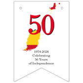 Grenada 2024 GRENADIAN 50. Unabhängigkeit Wimpelkette (Dritte Fahne)