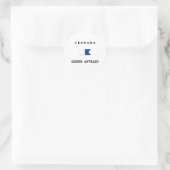 Grenada Alpha Dive Flag Runder Aufkleber (Tasche)