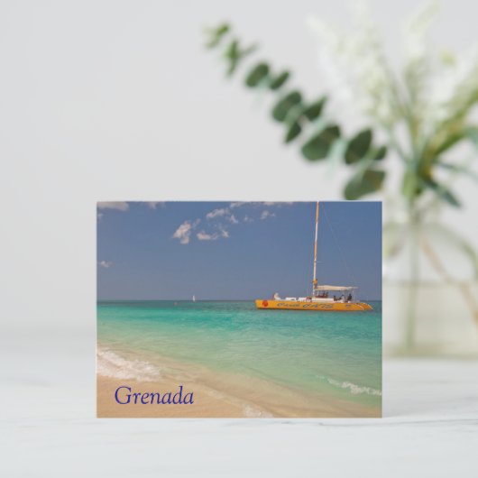 Grenada Beach Postkarte (Stehend Vorderseite)