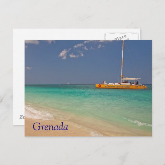 Grenada Beach Postkarte (Vorne/Hinten)
