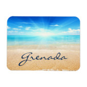 Grenada Beach Sunrise Magnet (Horizontal)