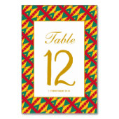 GRENADA CARRIACOU Celebration Wedding Banquet Tischnummer (Rückseite)