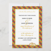 GRENADA CARRIACOU Christliche Schriftzeichen Hochz Einladung (Vorderseite)