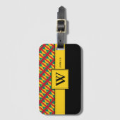 GRENADA CARRIACOU Christliches Scriptermonogramm Gepäckanhänger (Vorderseite Vertikal)