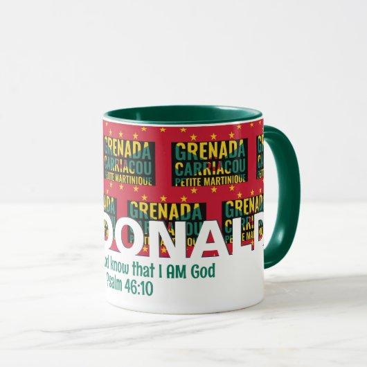 Grenada Carriacou Flag Christliches Angebot Tasse (VorderseiteRechts)