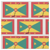 GRENADA CARRIACOU FLAG Karte Kontur Stoff (Nahaufnahme)