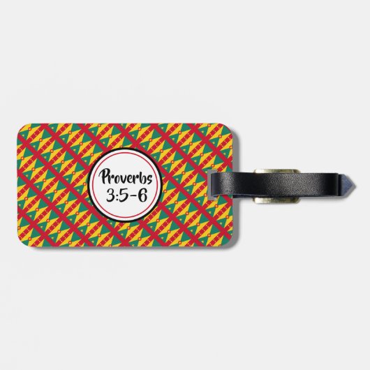 GRENADA CARRIACOU Vertrauen Lord Proverbs Gepäck Gepäckanhänger (Rückseite horizontal)