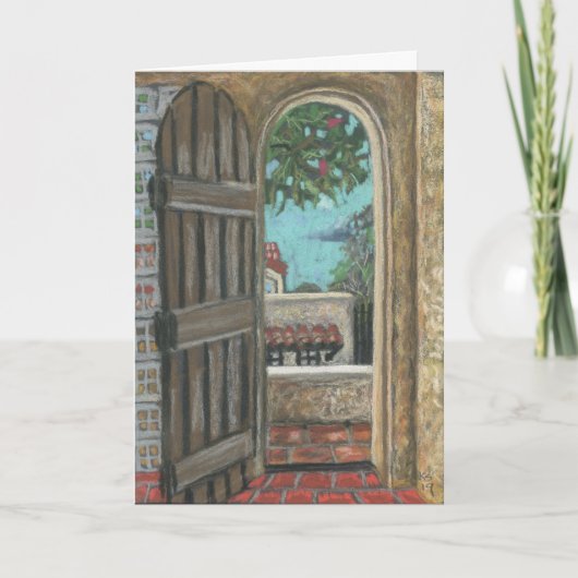 Grenada Doorway Holiday Card Karte (Vorderseite)