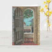 Grenada Doorway Holiday Card Karte (Gelbe Blume)