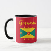 Grenada Fahne Grenadierfisch Karibischer Karneval Tasse (Links)