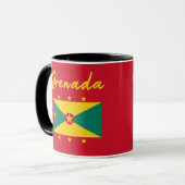 Grenada Fahne Grenadierfisch Karibischer Karneval  Tasse (Vorderseite Links)