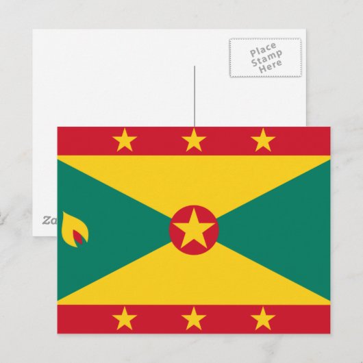 Grenada Flag GD Postkarte (Vorne/Hinten)
