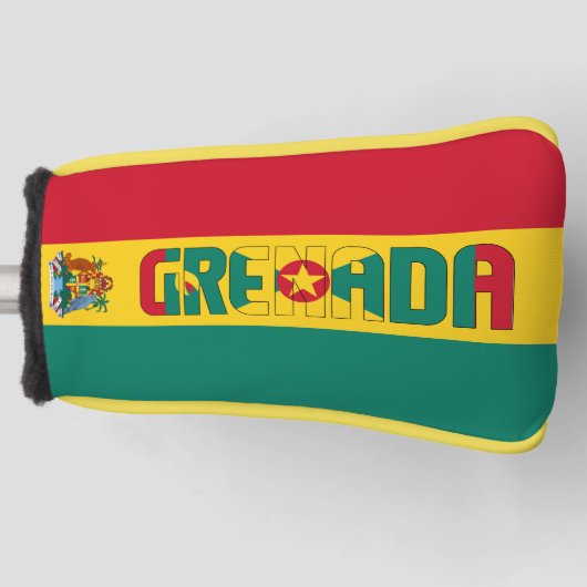Grenada Flag Gorgetic Patriotic Golf Headcover (Vorderseite)