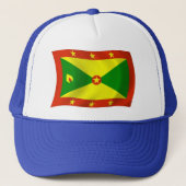 Grenada Flag Hat Truckerkappe (Vorderseite)