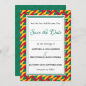 GRENADA FLAG Individualisierte Schrift Stilvoll Save The Date (Vorne/Hinten)