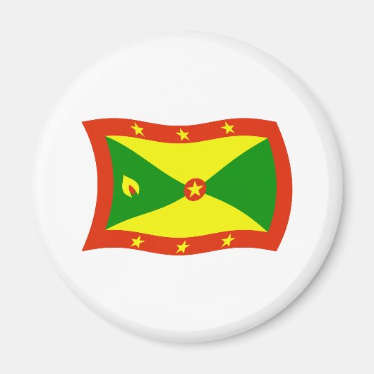 Grenada Flag Magnet (Vorne)