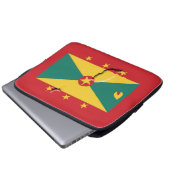 GRENADA Flag Map Patriotic Computer RED Laptopschutzhülle (Vorne Knopf)