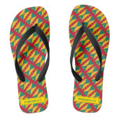 GRENADA FLAG Patriotic Custom Scripting Carnival Badesandalen (Fußbett)