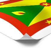 Grenada Flag Poster Print (Ecke)