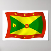 Grenada Flag Poster Print (Vorne)