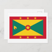 Grenada Flag Postkarte (Vorne/Hinten)