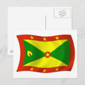 Grenada Flag Postkarte (Vorne/Hinten)