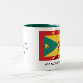 GRENADA FLAG Scripture Customized Patriotic Zweifarbige Tasse (Mittel)