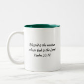 GRENADA FLAG Scripture Customized Patriotic Zweifarbige Tasse (Links)
