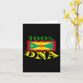 Grenada Flag Urlaub und Motivation Karte (Gelbe Blume)