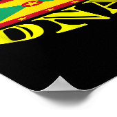 Grenada Flag Urlaub und Motivation Poster (Ecke)