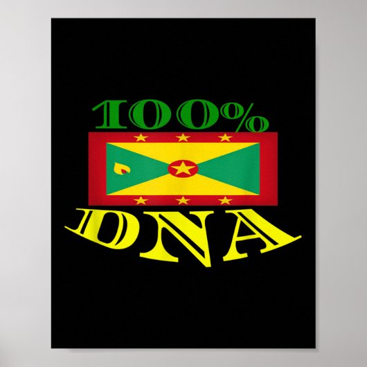 Grenada Flag Urlaub und Motivation Poster (Vorne)