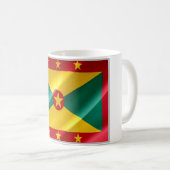 Grenada - Flag Waving - Kaffeetasse (VorderseiteRechts)