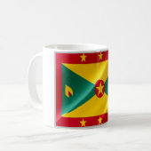 Grenada - Flag Waving - Kaffeetasse (Vorderseite Links)