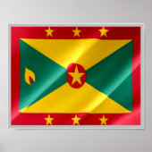 Grenada - Flag Waving - Poster (Vorne)