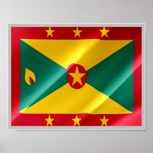 Grenada - Flag Waving - Poster (Vorne)