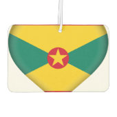 Grenada-Flagge Autolufterfrischer (Rückseite)