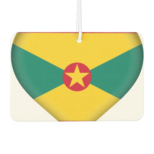 Grenada-Flagge Autolufterfrischer (Vorderseite)