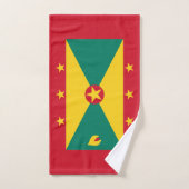 Grenada-Flagge Badhandtuch Set (Handtuch)