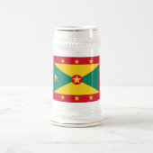 Grenada-Flagge Bierglas (Mittel)