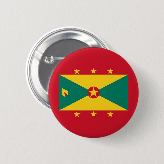 Grenada-Flagge Button (Vorne & Hinten)