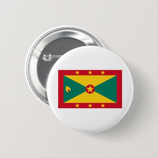 Grenada-Flagge Button (Vorne & Hinten)