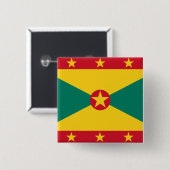 Grenada-Flagge Button (Vorne & Hinten)