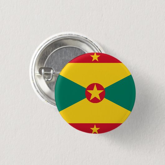 Grenada-Flagge Button (Vorne & Hinten)
