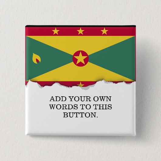 Grenada-Flagge Button (Vorderseite)