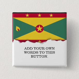 Grenada-Flagge Button